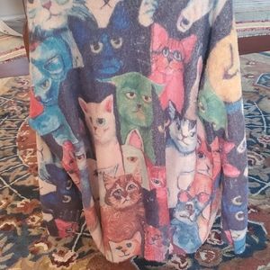 Soft and comfy cat sweater - 3X